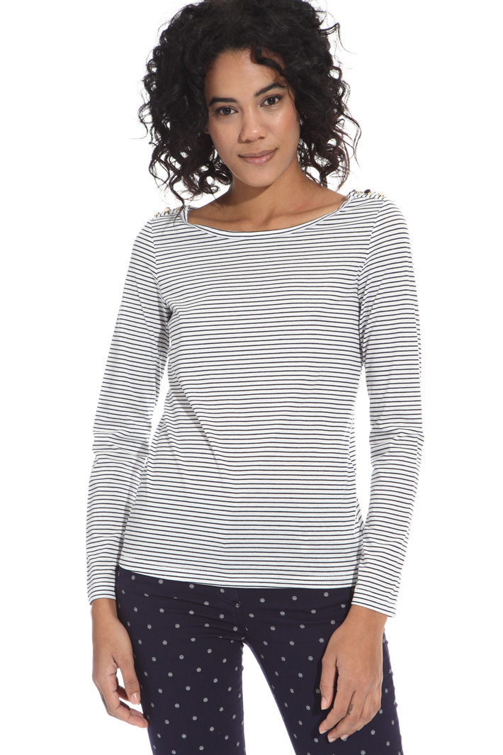 T-shirt in jersey tinto filo Intrend T-shirt in jersey tinto filo Intrend