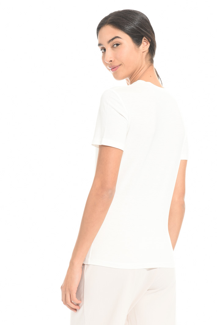 Viscose crepe neck T-shirt Intrend Viscose crepe neck T-shirt Intrend