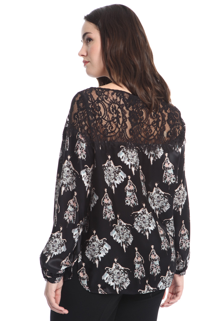 Silk satin blouse Intrend Silk satin blouse Intrend
