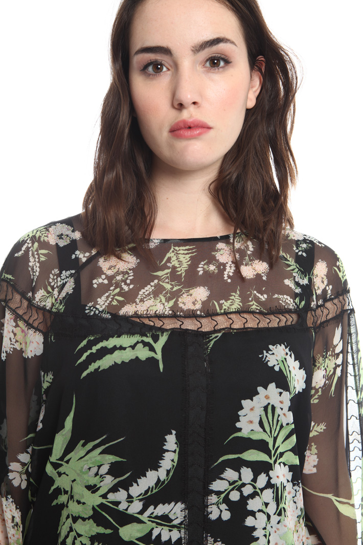 Casacca in georgette di seta Intrend Casacca in georgette di seta Intrend