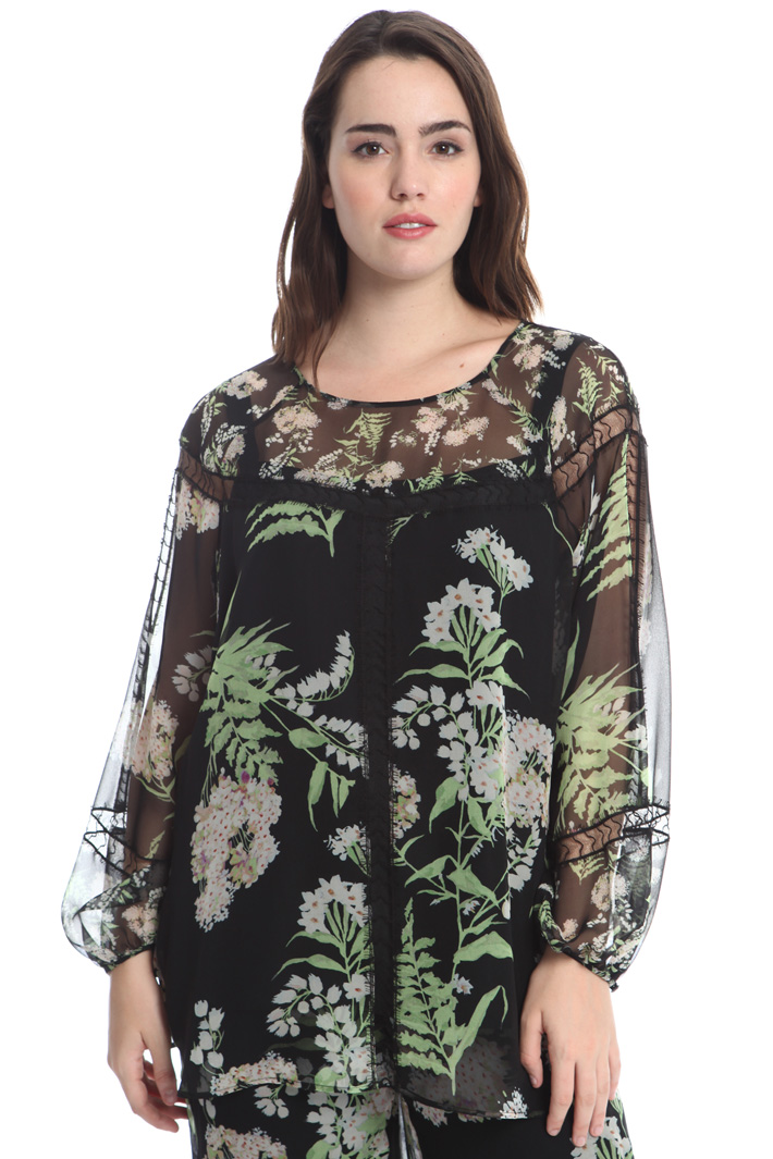Casacca in georgette di seta Intrend Casacca in georgette di seta Intrend