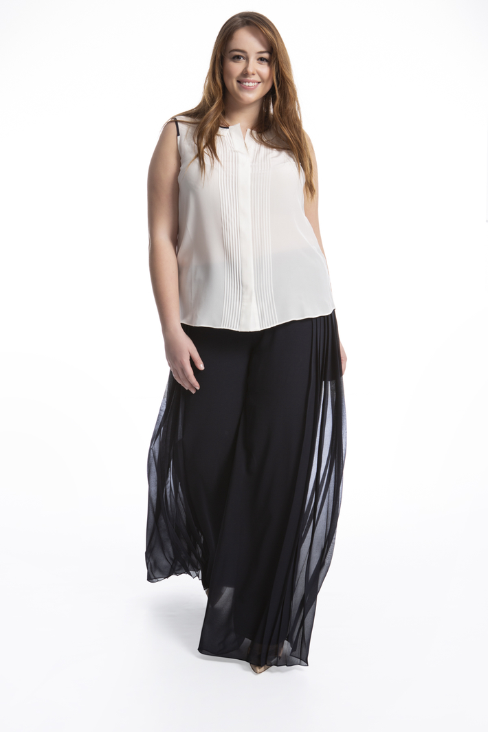 Pantalone in georgette Intrend Pantalone in georgette Intrend