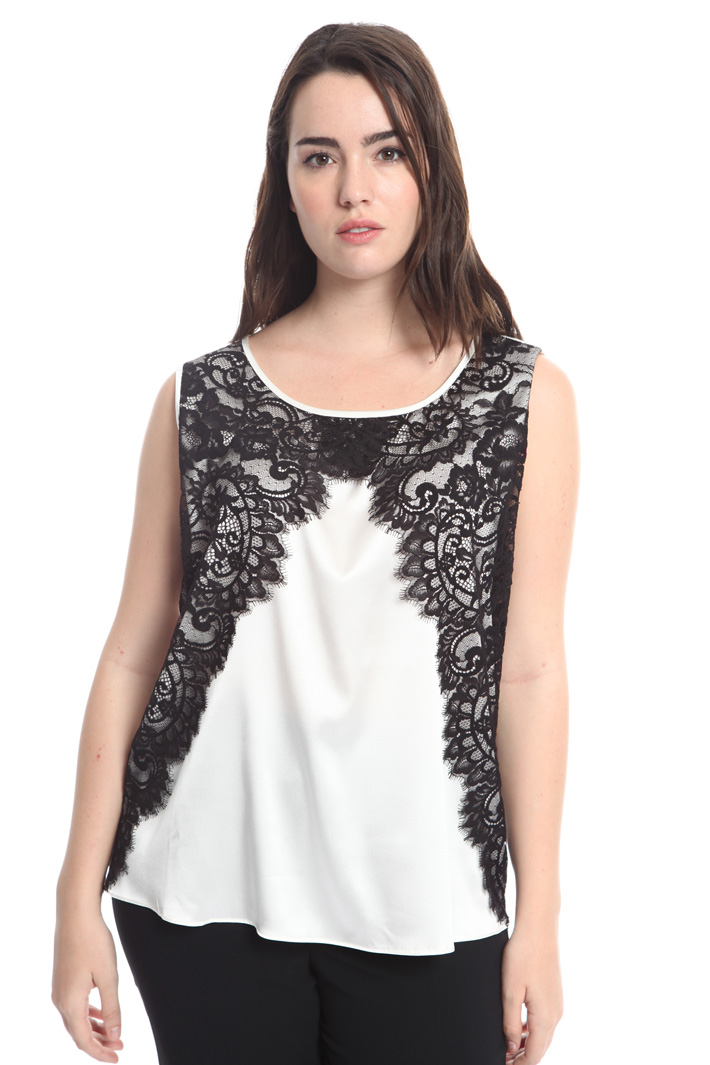 Top in seta e pizzo Intrend Top in seta e pizzo Intrend