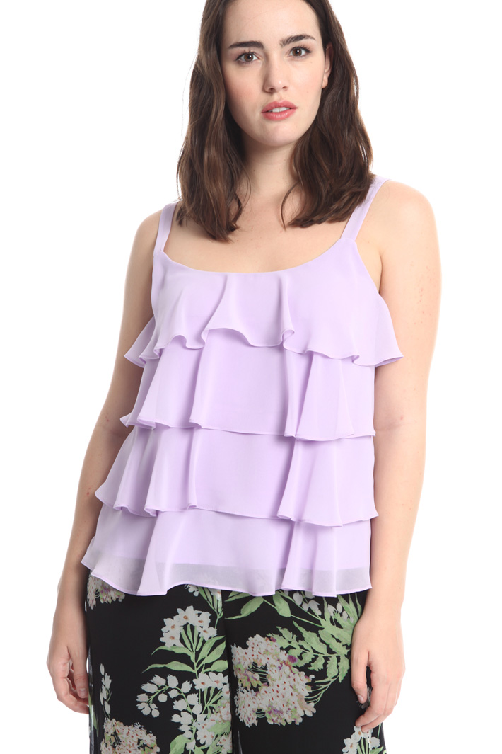 Top in georgette a balze Intrend Top in georgette a balze Intrend