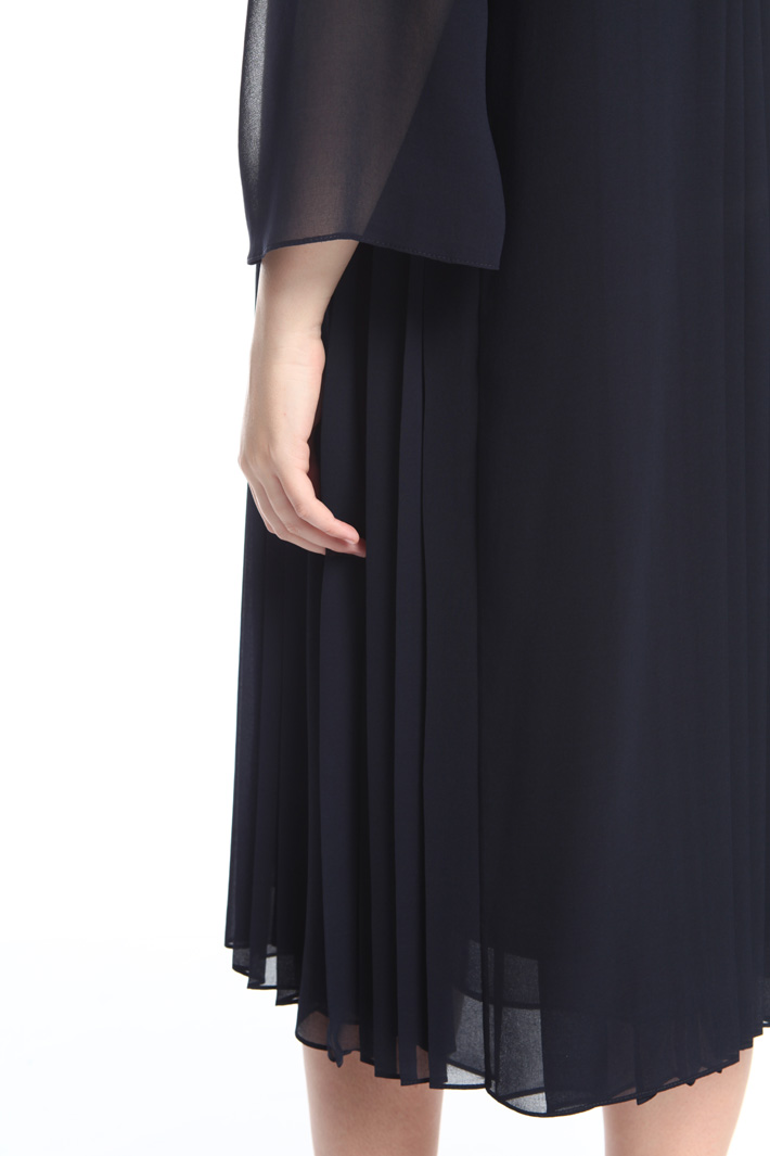 Pleated georgette duster coat Diffusione Tessile Pleated georgette duster coat Diffusione Tessile