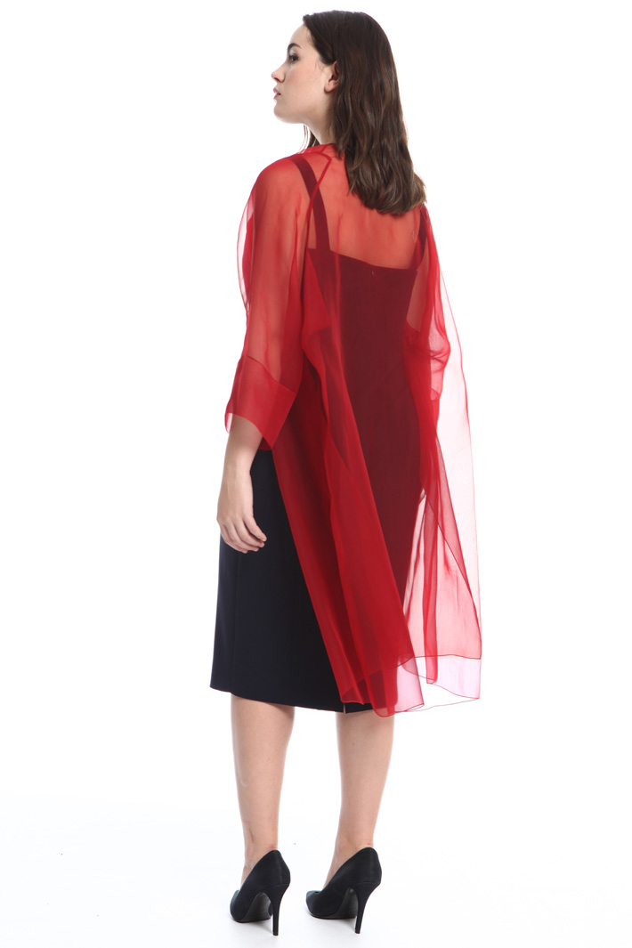 Silk organza duster coat Diffusione Tessile Silk organza duster coat Diffusione Tessile