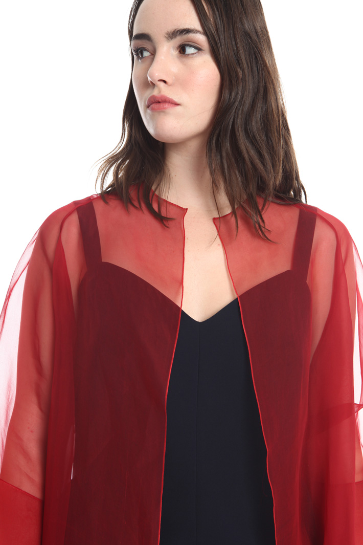 Silk organza duster coat Diffusione Tessile Silk organza duster coat Diffusione Tessile