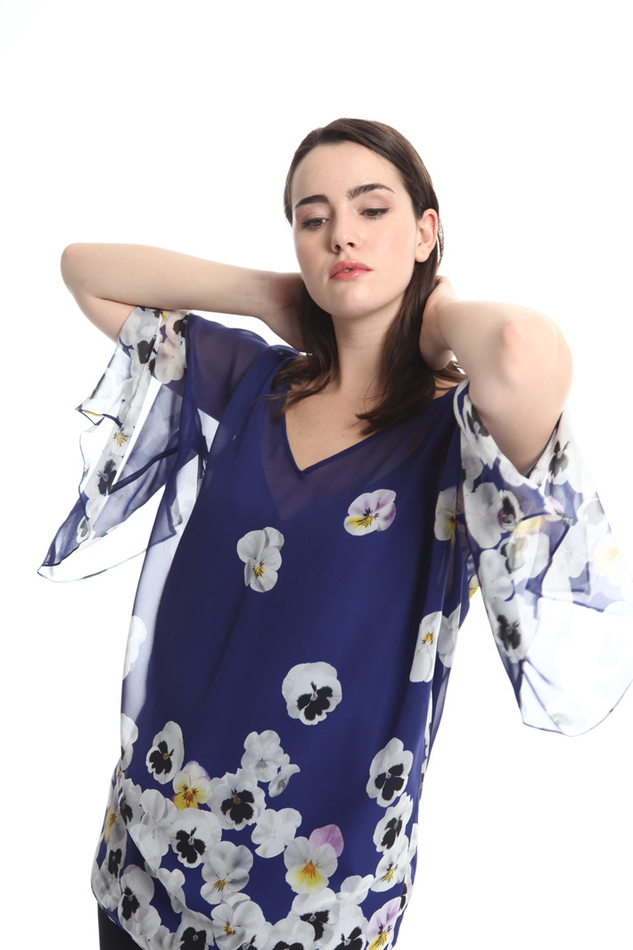 Silk georgette tunic Diffusione Tessile Silk georgette tunic Diffusione Tessile