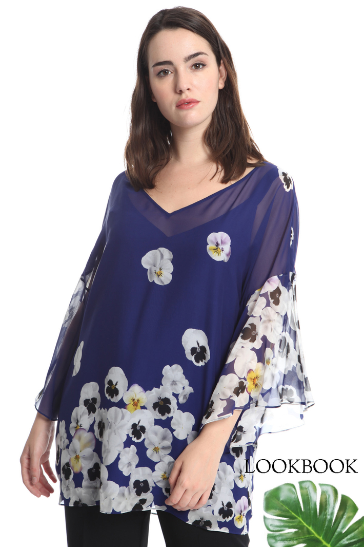Silk georgette tunic Diffusione Tessile Silk georgette tunic Diffusione Tessile