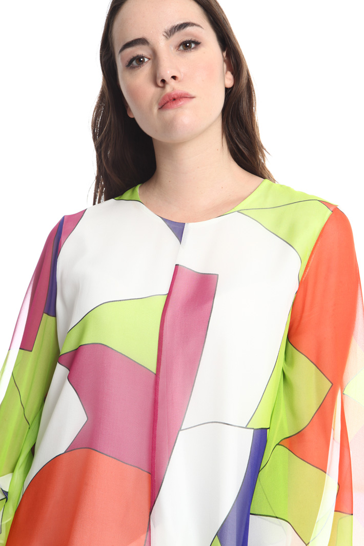 Blusa in georgette di seta Intrend Blusa in georgette di seta Intrend