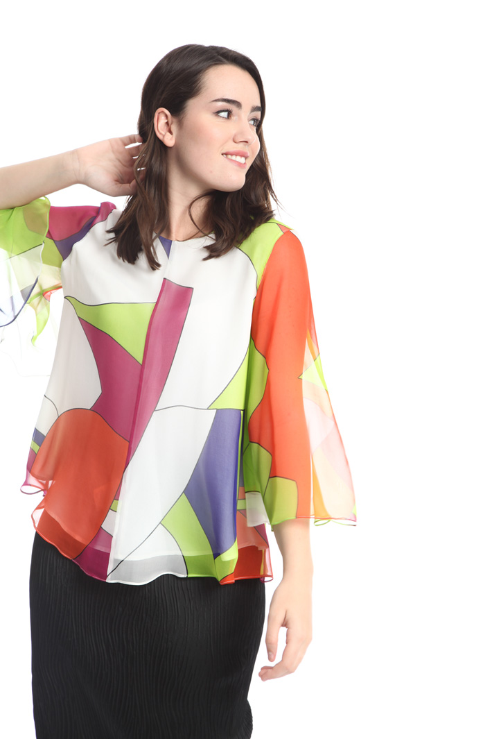 Blusa in georgette di seta Intrend Blusa in georgette di seta Intrend
