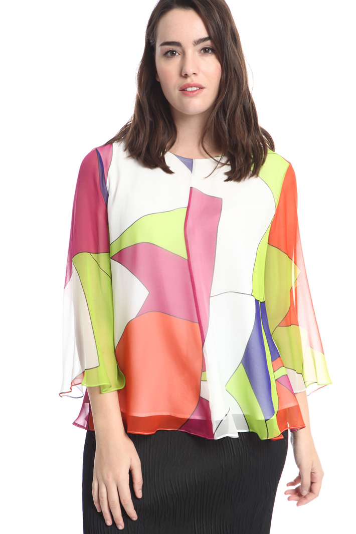 Blusa in georgette di seta Intrend Blusa in georgette di seta Intrend