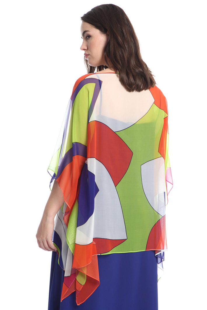 Poncho in georgette di seta Intrend Poncho in georgette di seta Intrend