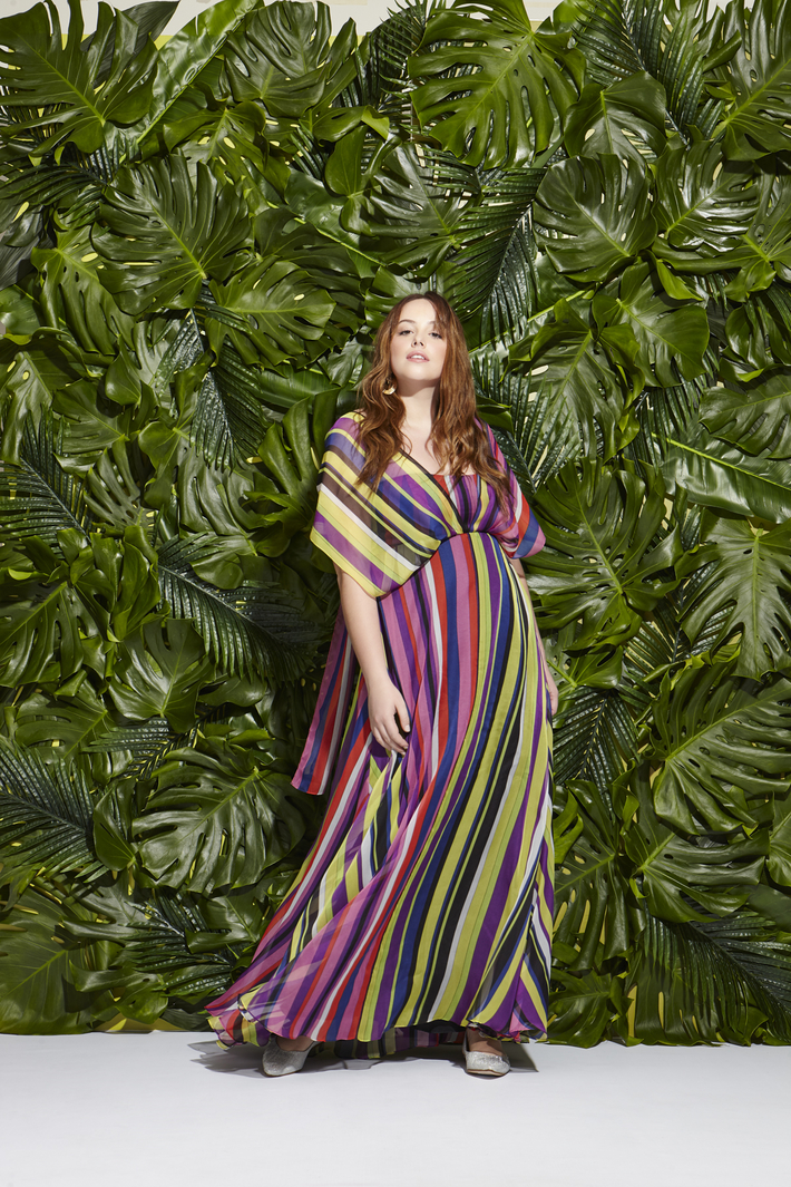 Abito lungo in georgette Intrend Abito lungo in georgette Intrend