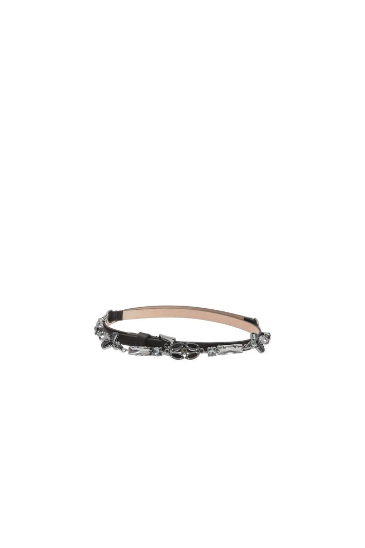 Jewel belt in satin Intrend Jewel belt in satin Intrend