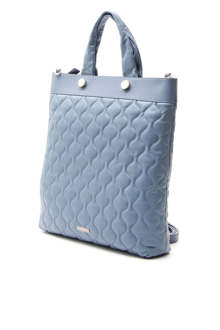 Quilted-effect shopper bag Diffusione Tessile Quilted-effect shopper bag Diffusione Tessile