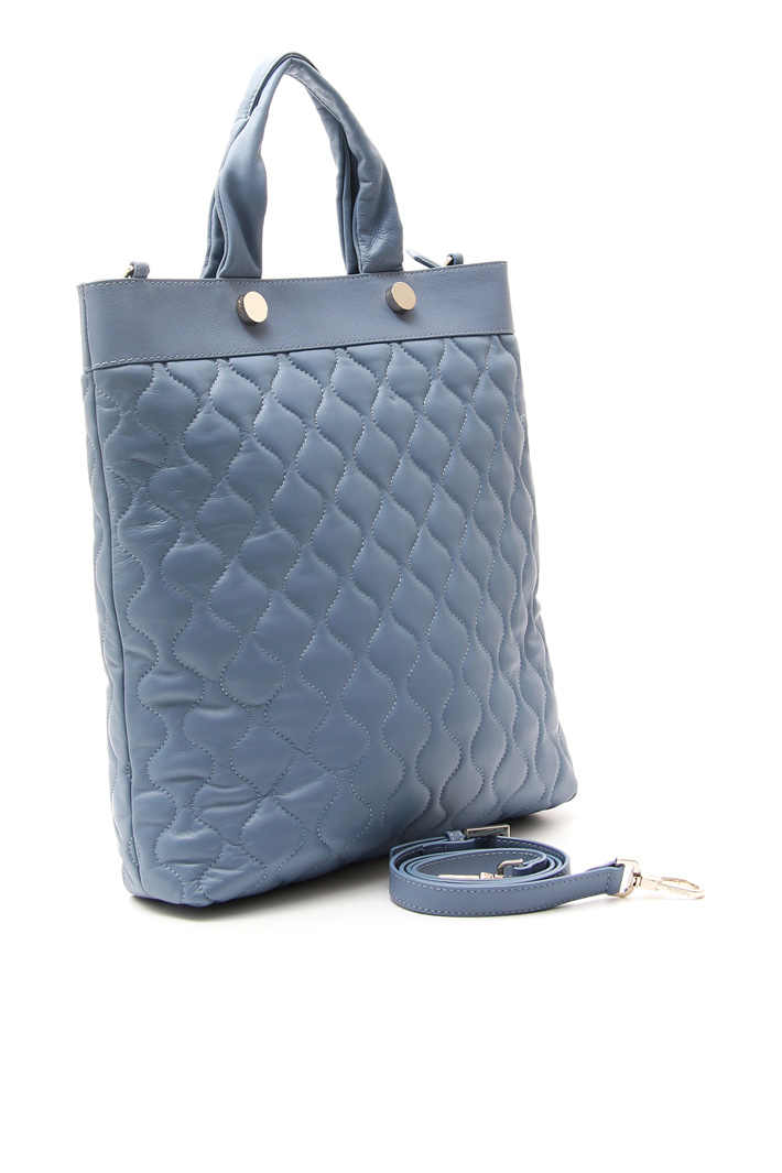 Quilted-effect shopper bag Diffusione Tessile Quilted-effect shopper bag Diffusione Tessile