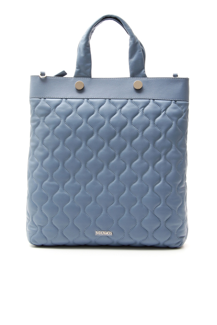 Quilted-effect shopper bag Diffusione Tessile Quilted-effect shopper bag Diffusione Tessile