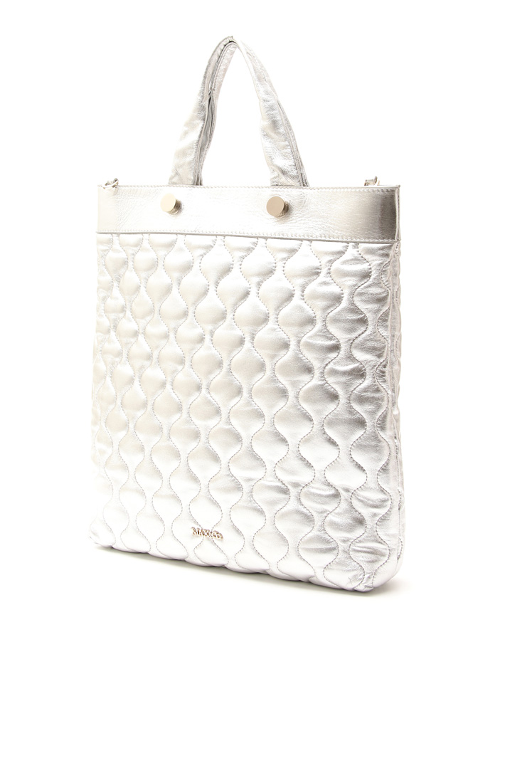 Quilted-effect shopper bag Diffusione Tessile Quilted-effect shopper bag Diffusione Tessile