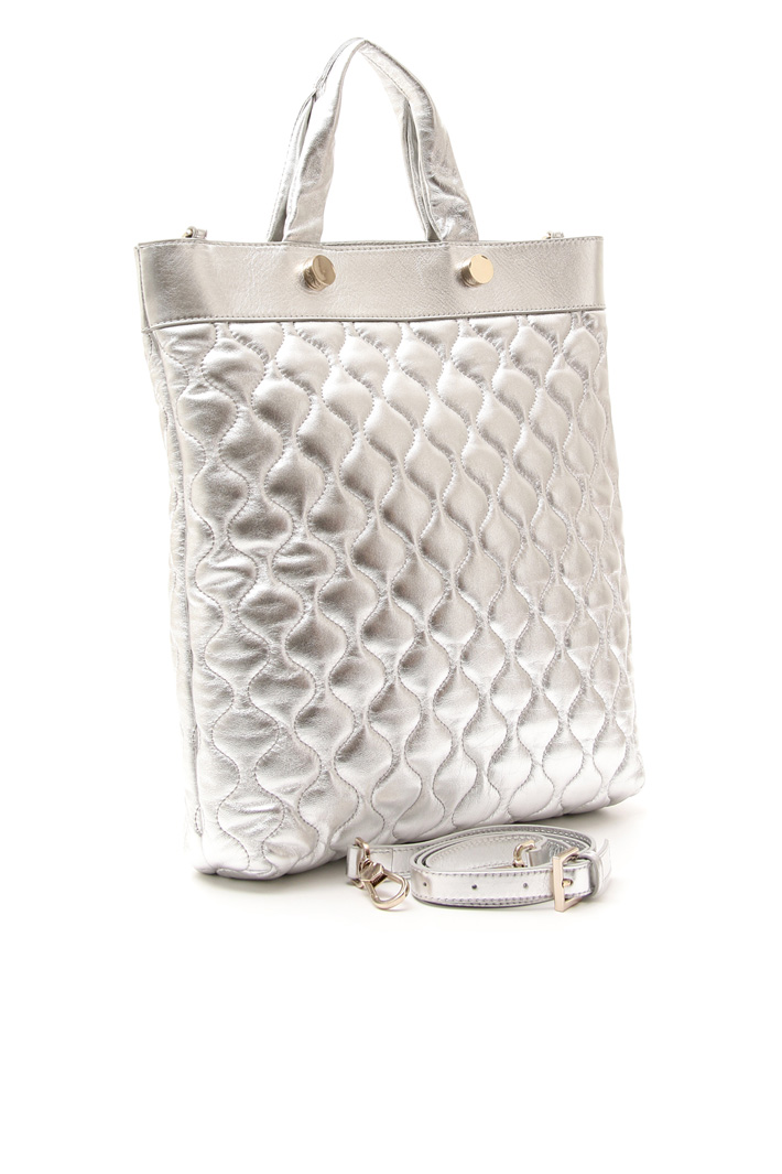 Quilted-effect shopper bag Diffusione Tessile Quilted-effect shopper bag Diffusione Tessile