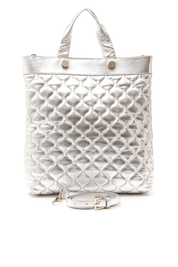 Quilted-effect shopper bag Diffusione Tessile Quilted-effect shopper bag Diffusione Tessile