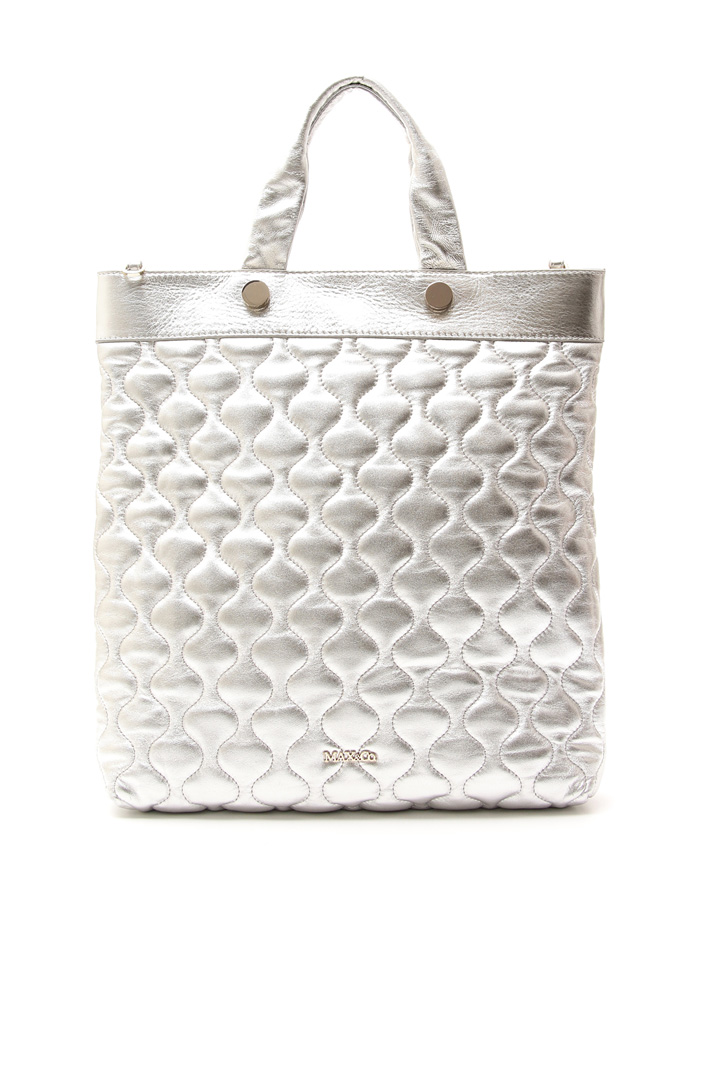 Quilted-effect shopper bag Diffusione Tessile Quilted-effect shopper bag Diffusione Tessile