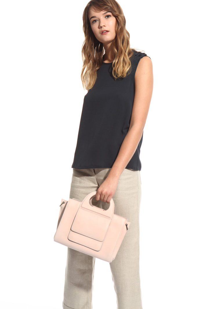 Hand bag in leather Diffusione Tessile Hand bag in leather Diffusione Tessile