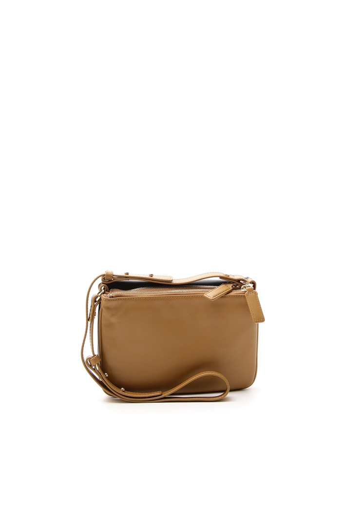 Two-tone leather pochette Diffusione Tessile Two-tone leather pochette Diffusione Tessile