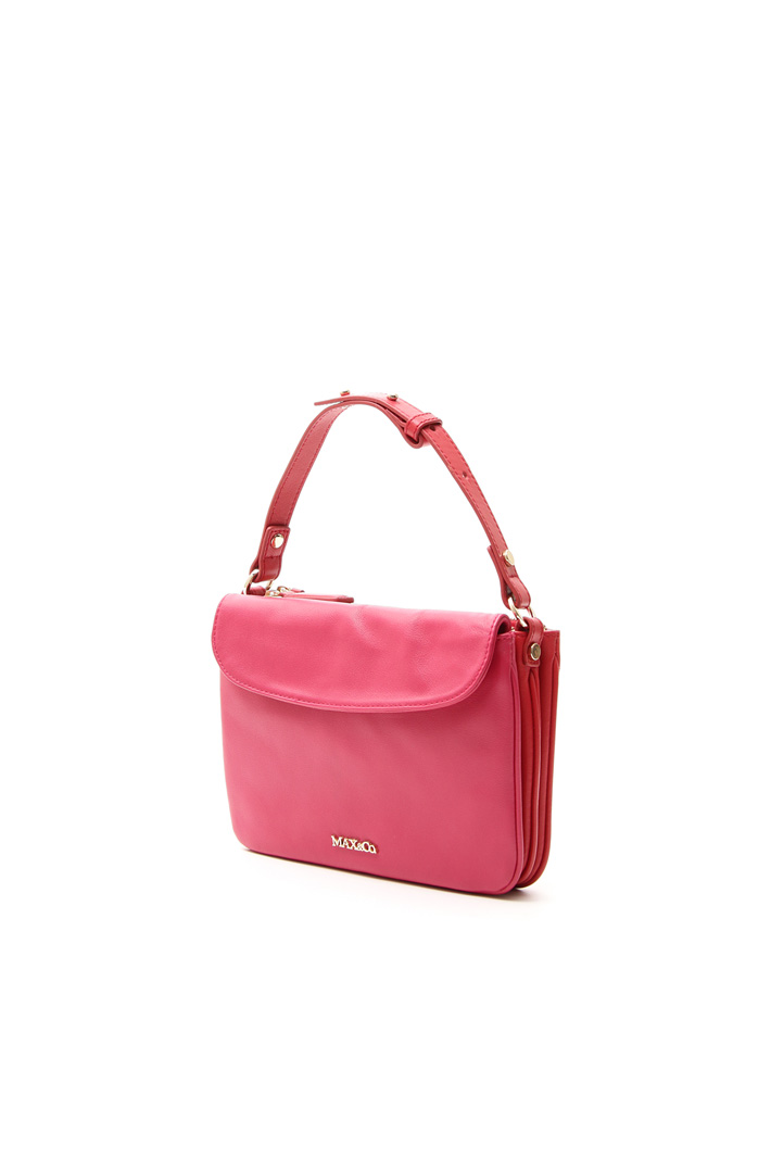 Two-tone leather pochette Diffusione Tessile Two-tone leather pochette Diffusione Tessile
