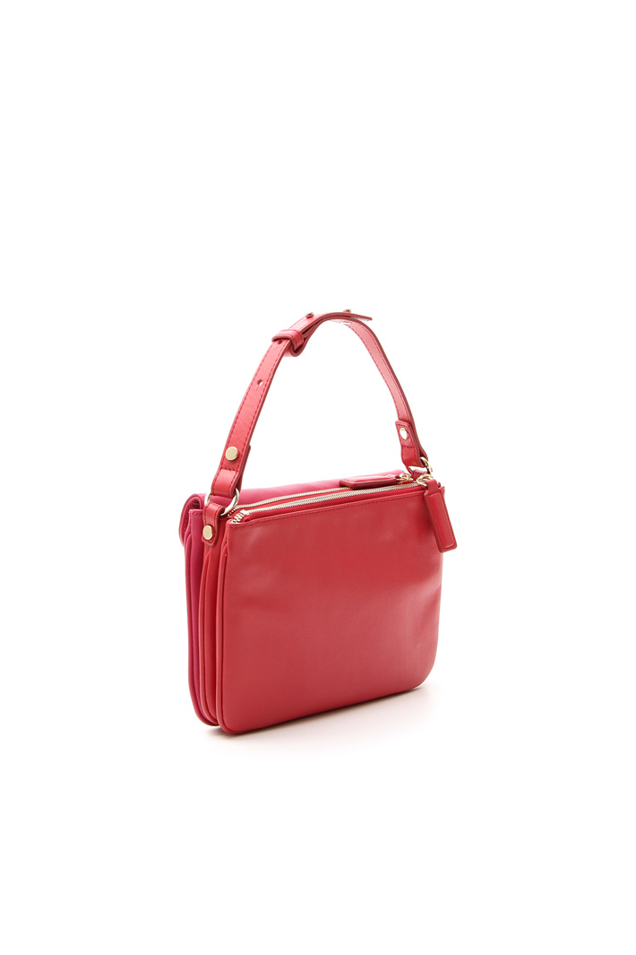 Two-tone leather pochette Diffusione Tessile Two-tone leather pochette Diffusione Tessile