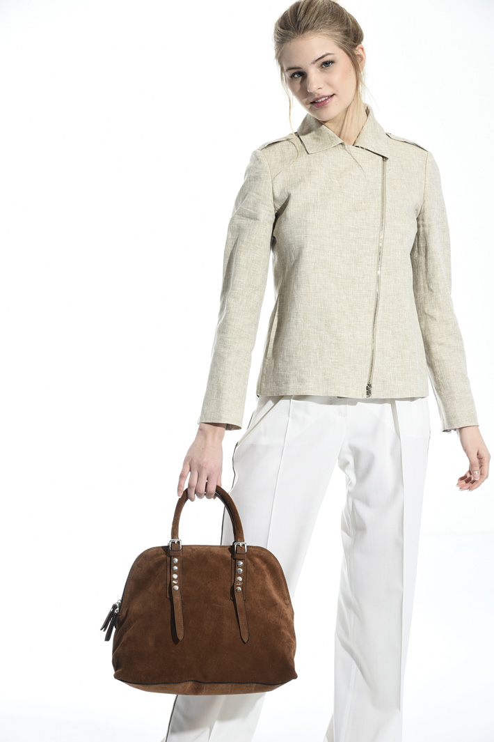 Suede handbag Diffusione Tessile Suede handbag Diffusione Tessile