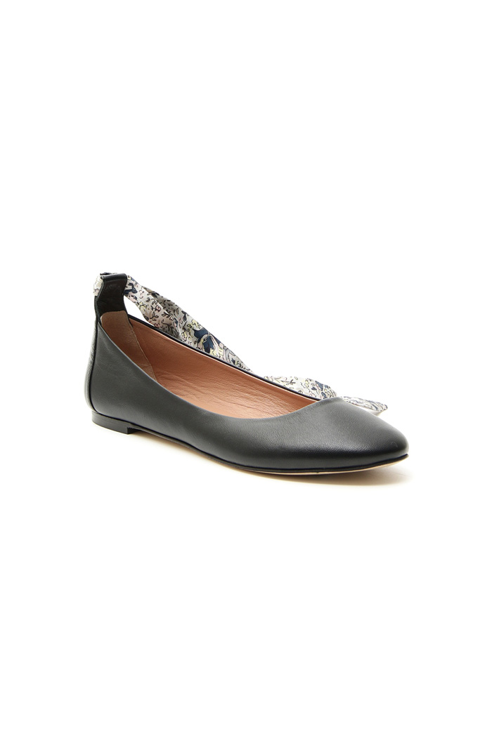 Ballerina con nastro in twill Ballerina con nastro in twill