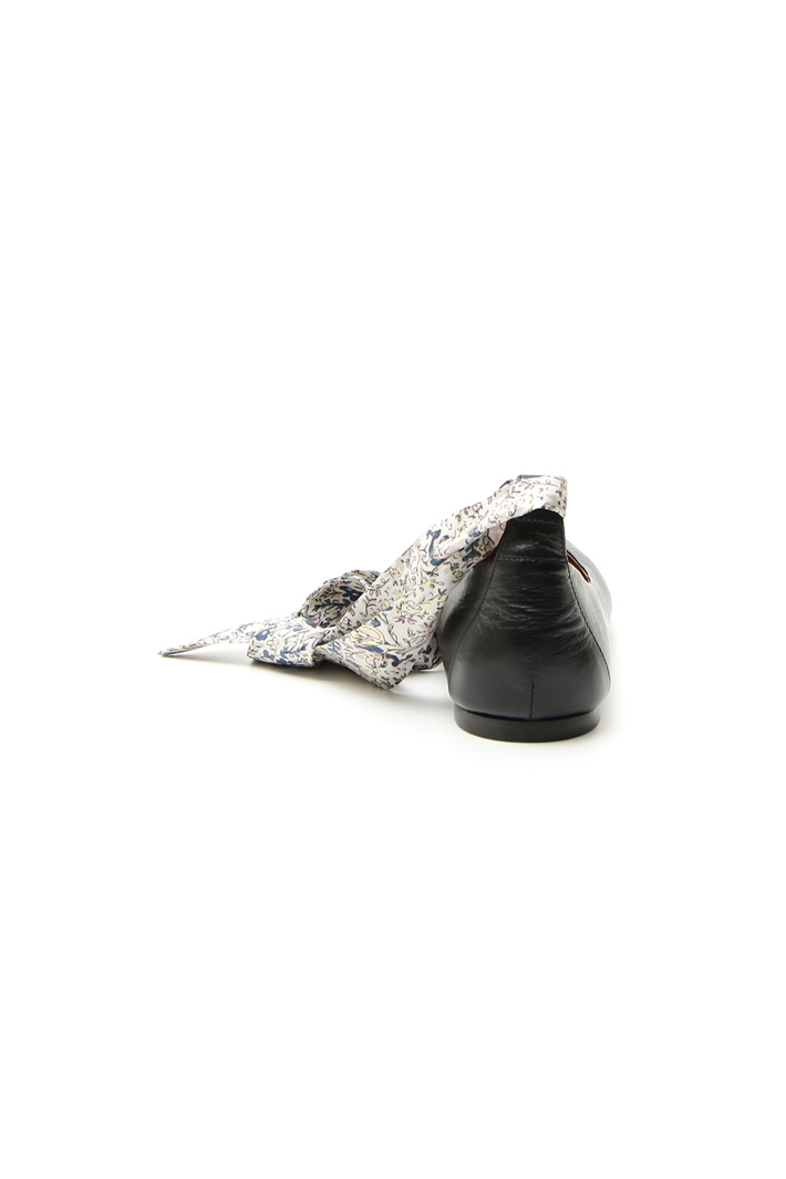 Ballerina con nastro in twill Ballerina con nastro in twill