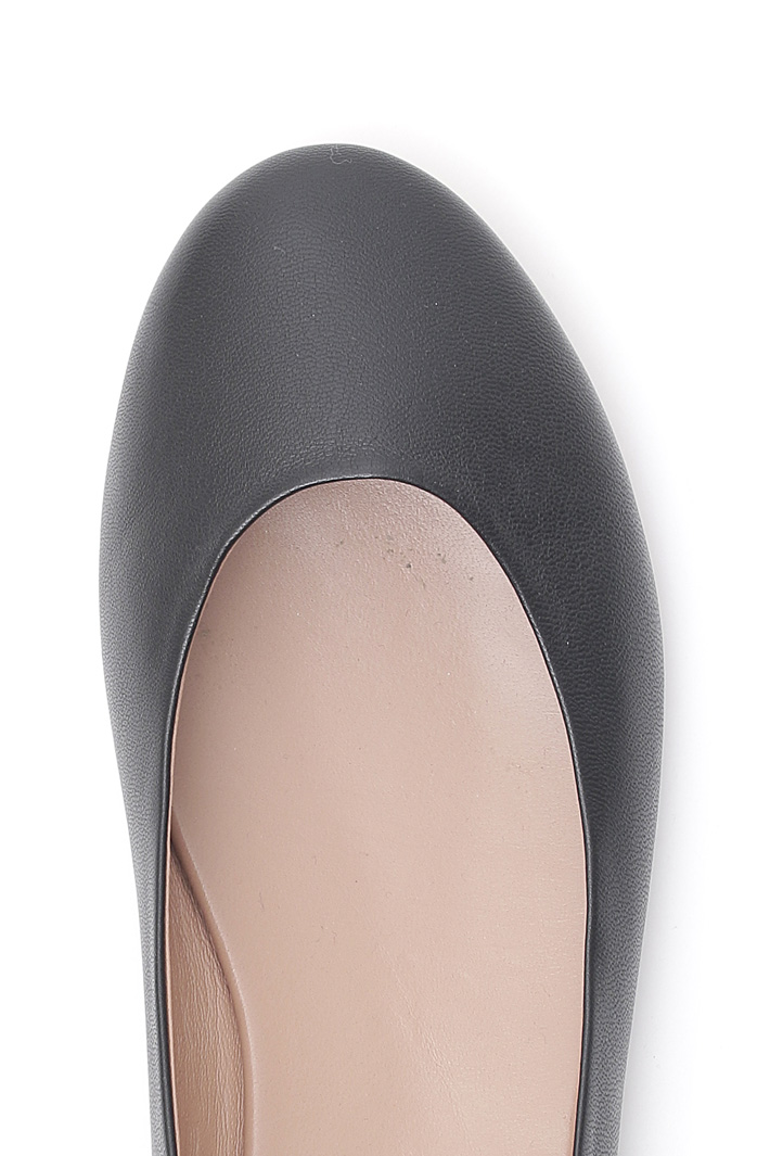 Ballerina con nastro in twill Ballerina con nastro in twill