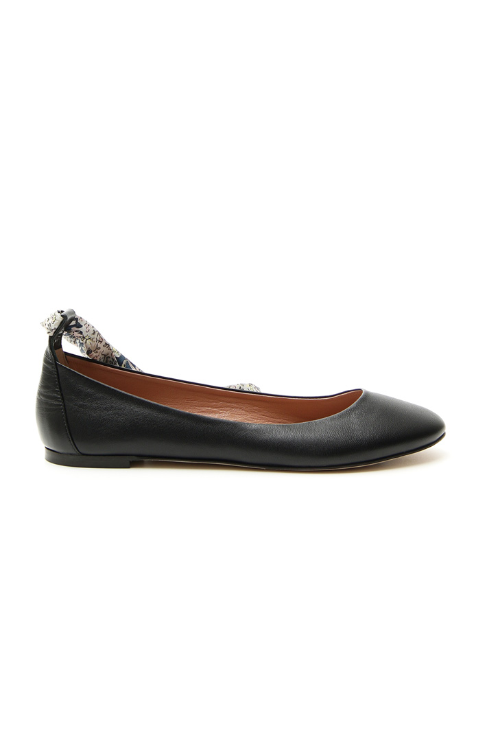 Ballerina con nastro in twill Ballerina con nastro in twill