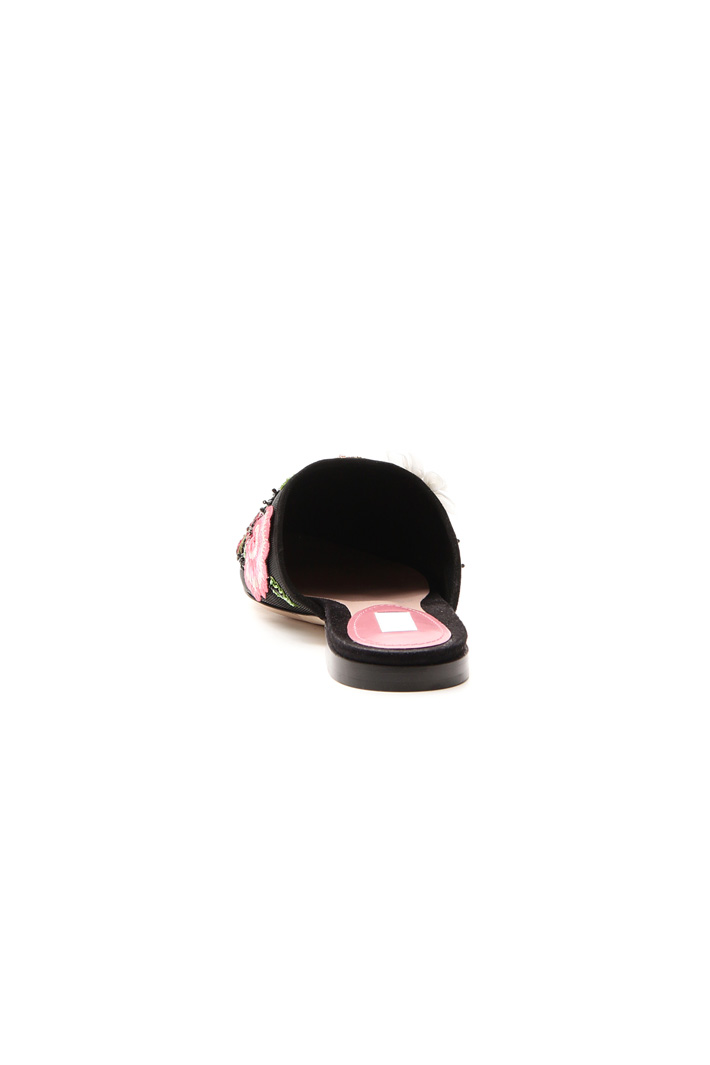 Sabot with floral embroidery Diffusione Tessile Sabot with floral embroidery Diffusione Tessile