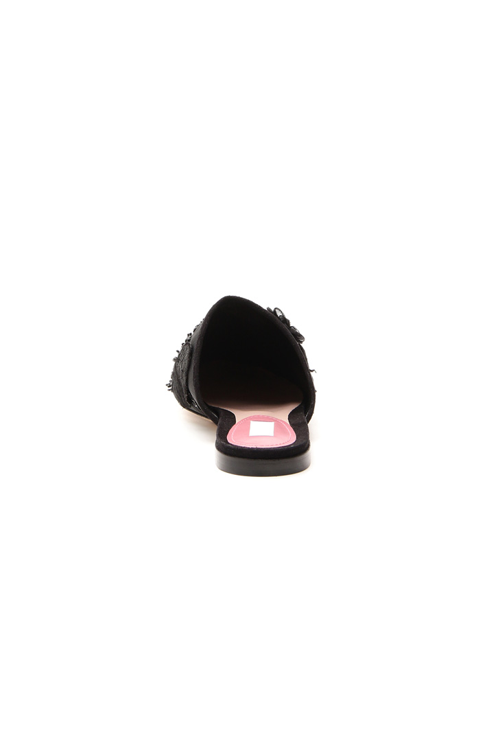 Sabot with floral embroidery Diffusione Tessile Sabot with floral embroidery Diffusione Tessile