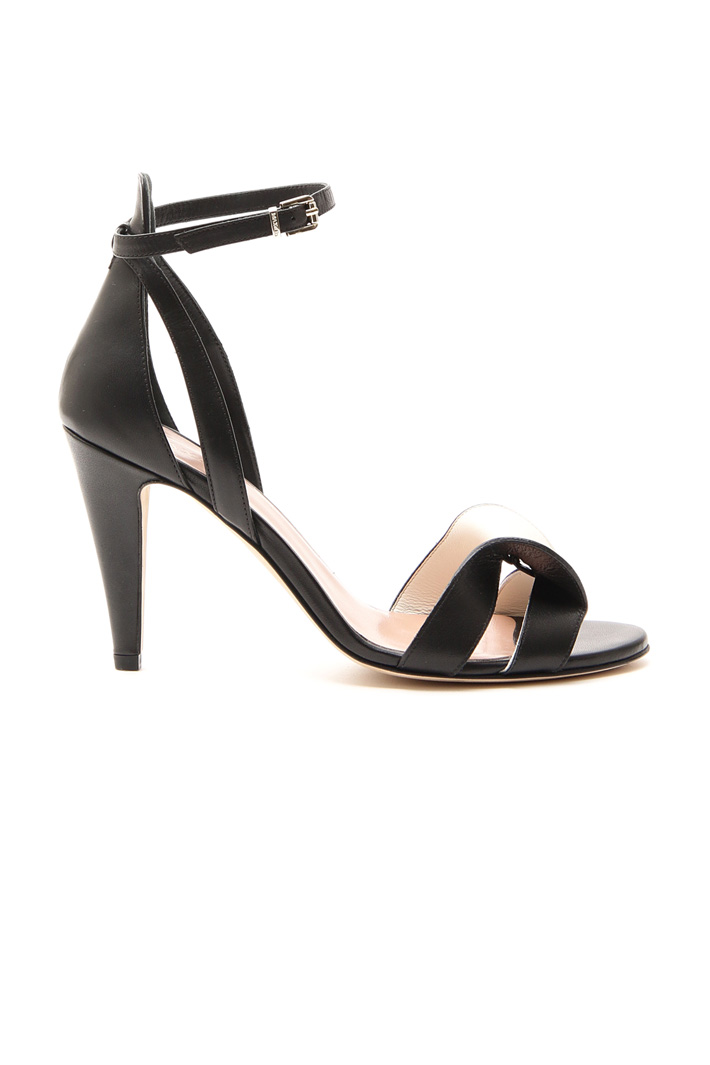 Bow detail leather sandals Diffusione Tessile Bow detail leather sandals Diffusione Tessile