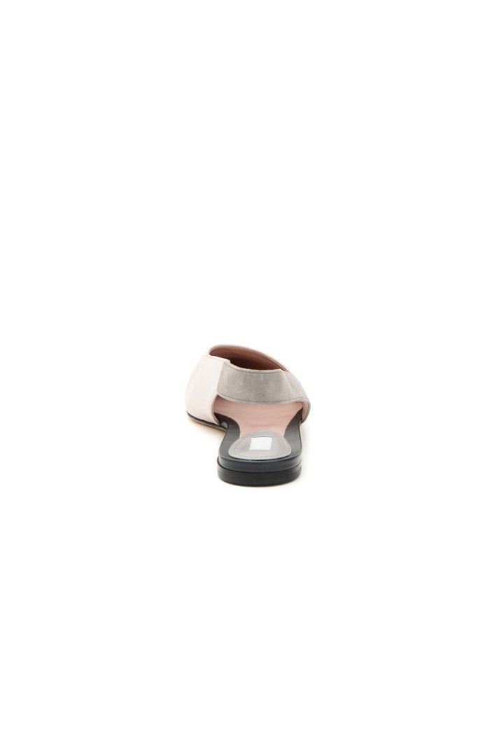 Leather slingback ballerinas Diffusione Tessile Leather slingback ballerinas Diffusione Tessile