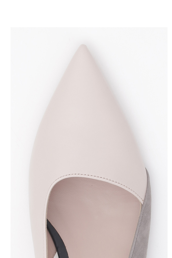 Leather slingback ballerinas Diffusione Tessile Leather slingback ballerinas Diffusione Tessile