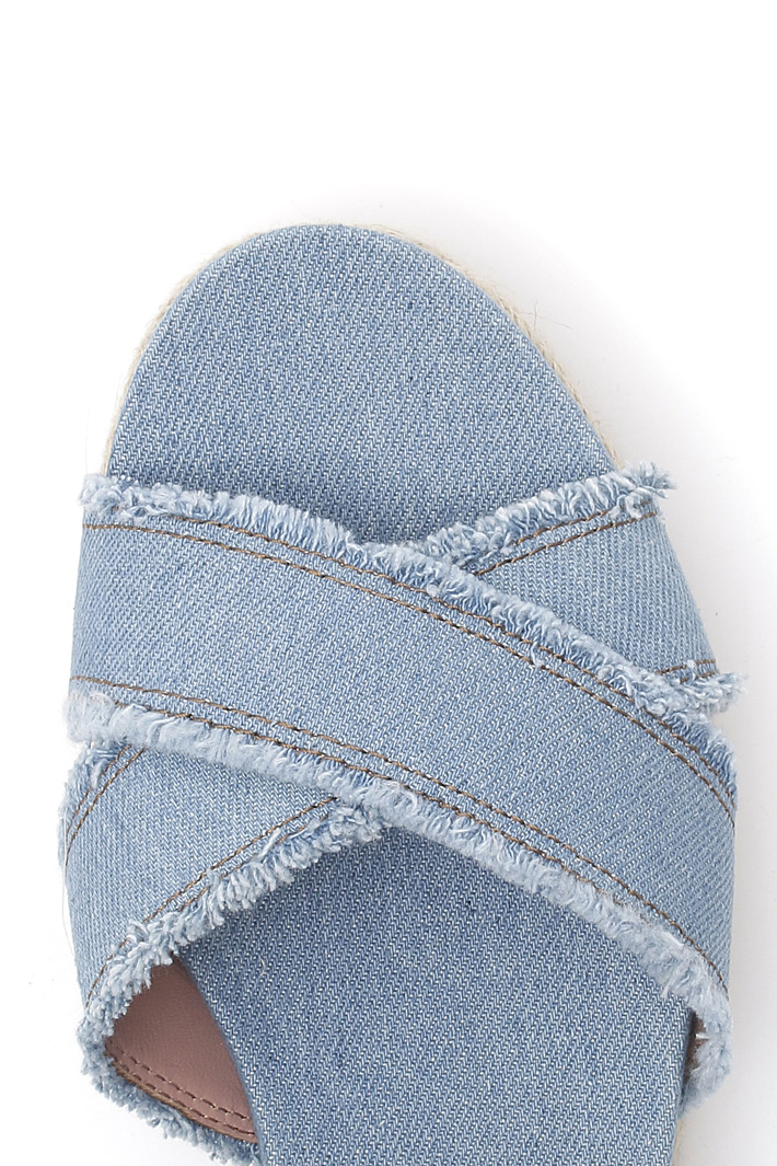 Frayed denim sandals Diffusione Tessile Frayed denim sandals Diffusione Tessile