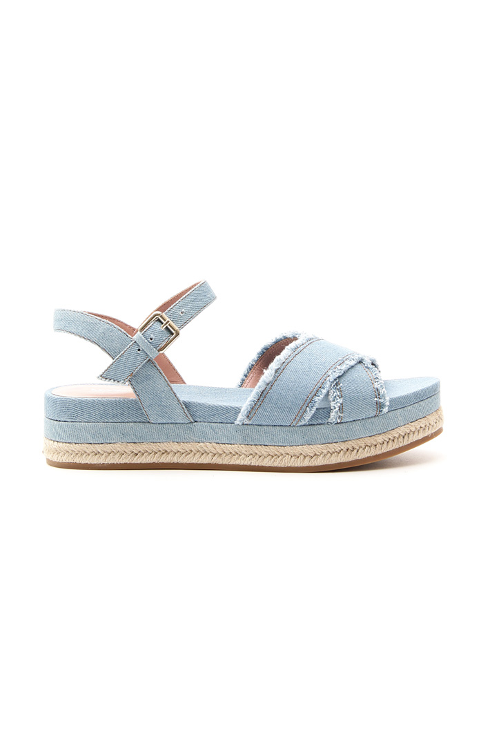 Frayed denim sandals Diffusione Tessile Frayed denim sandals Diffusione Tessile