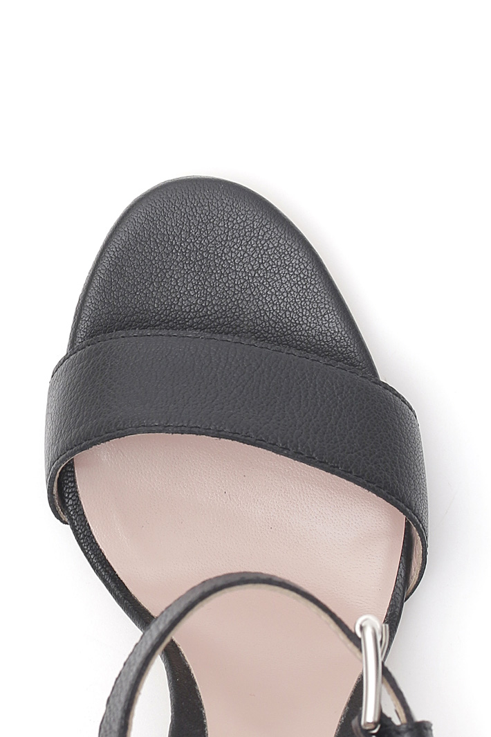 Tumbled leather sandals Diffusione Tessile Tumbled leather sandals Diffusione Tessile