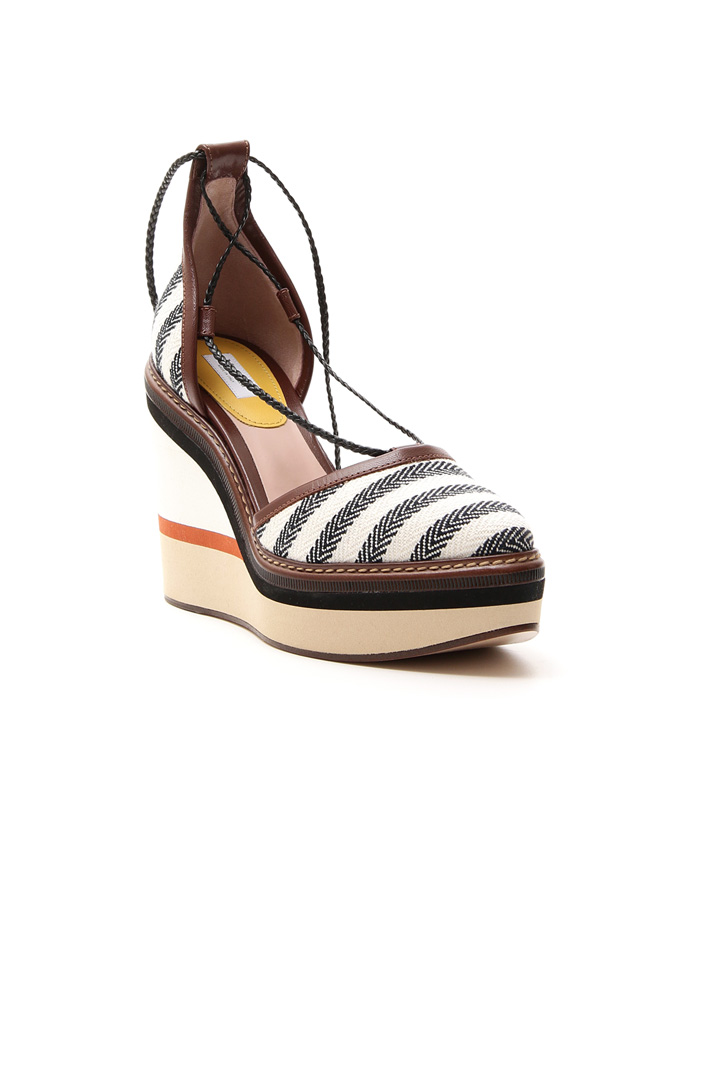 Fabric covered wedge sandal Diffusione Tessile Fabric covered wedge sandal Diffusione Tessile