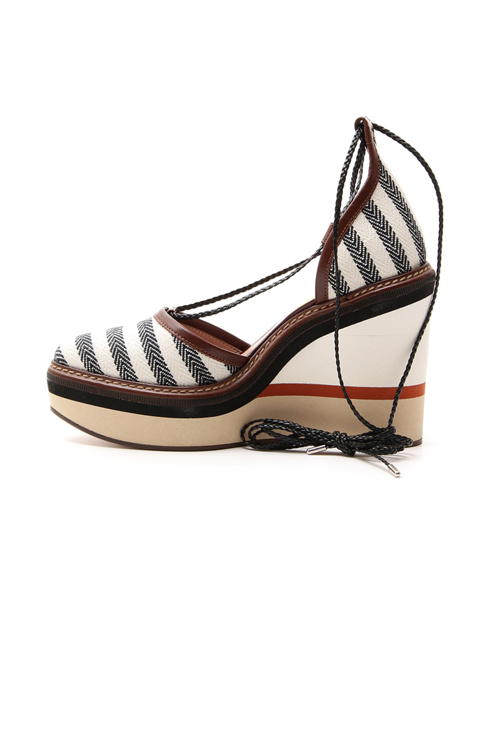 Fabric covered wedge sandal Diffusione Tessile Fabric covered wedge sandal Diffusione Tessile
