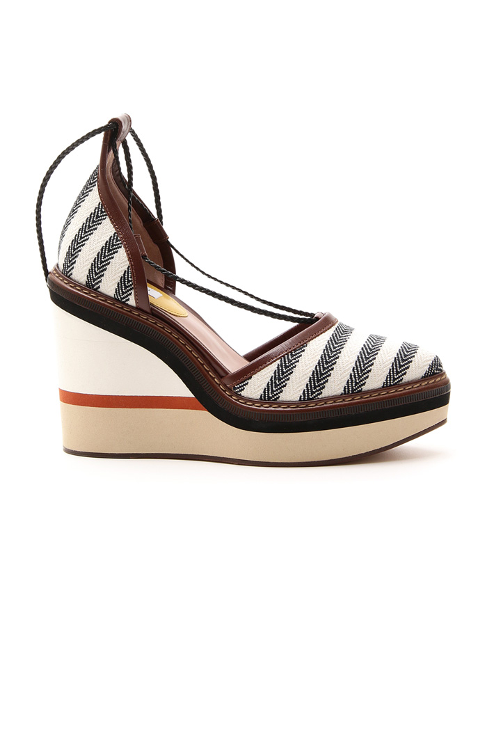 Fabric covered wedge sandal Diffusione Tessile Fabric covered wedge sandal Diffusione Tessile