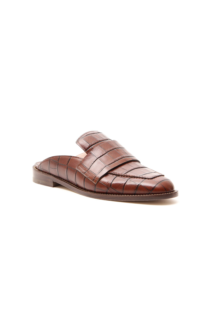 Sabot in pelle stampa cocco Intrend Sabot in pelle stampa cocco Intrend