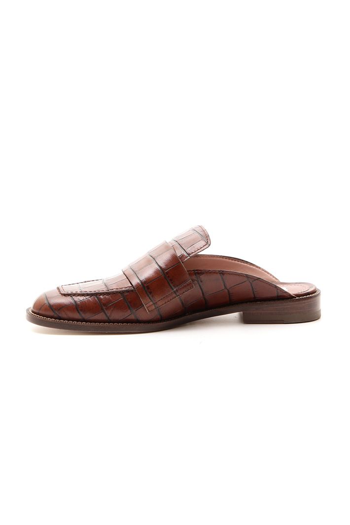Sabot in pelle stampa cocco Intrend Sabot in pelle stampa cocco Intrend