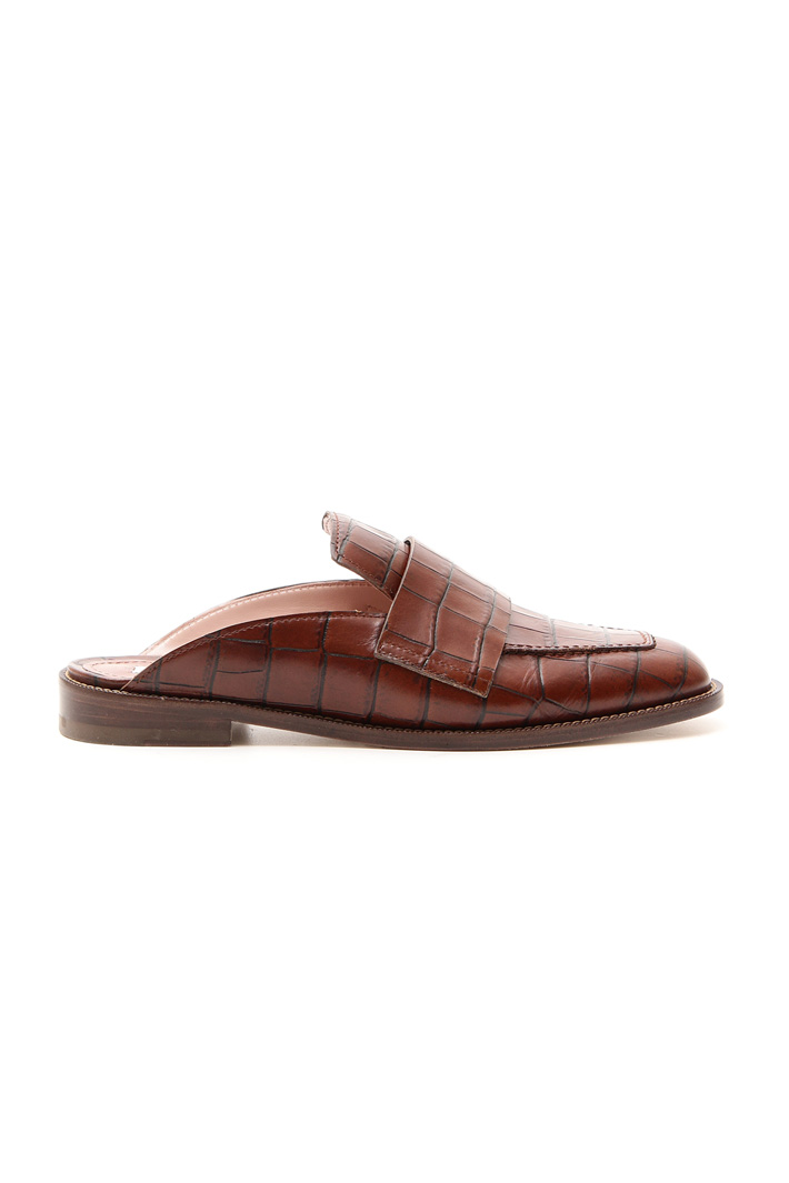 Sabot in pelle stampa cocco Intrend Sabot in pelle stampa cocco Intrend