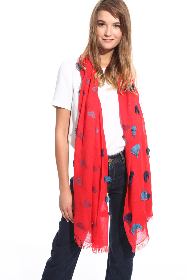 Fil coupé cotton scarf Intrend Fil coupé cotton scarf Intrend